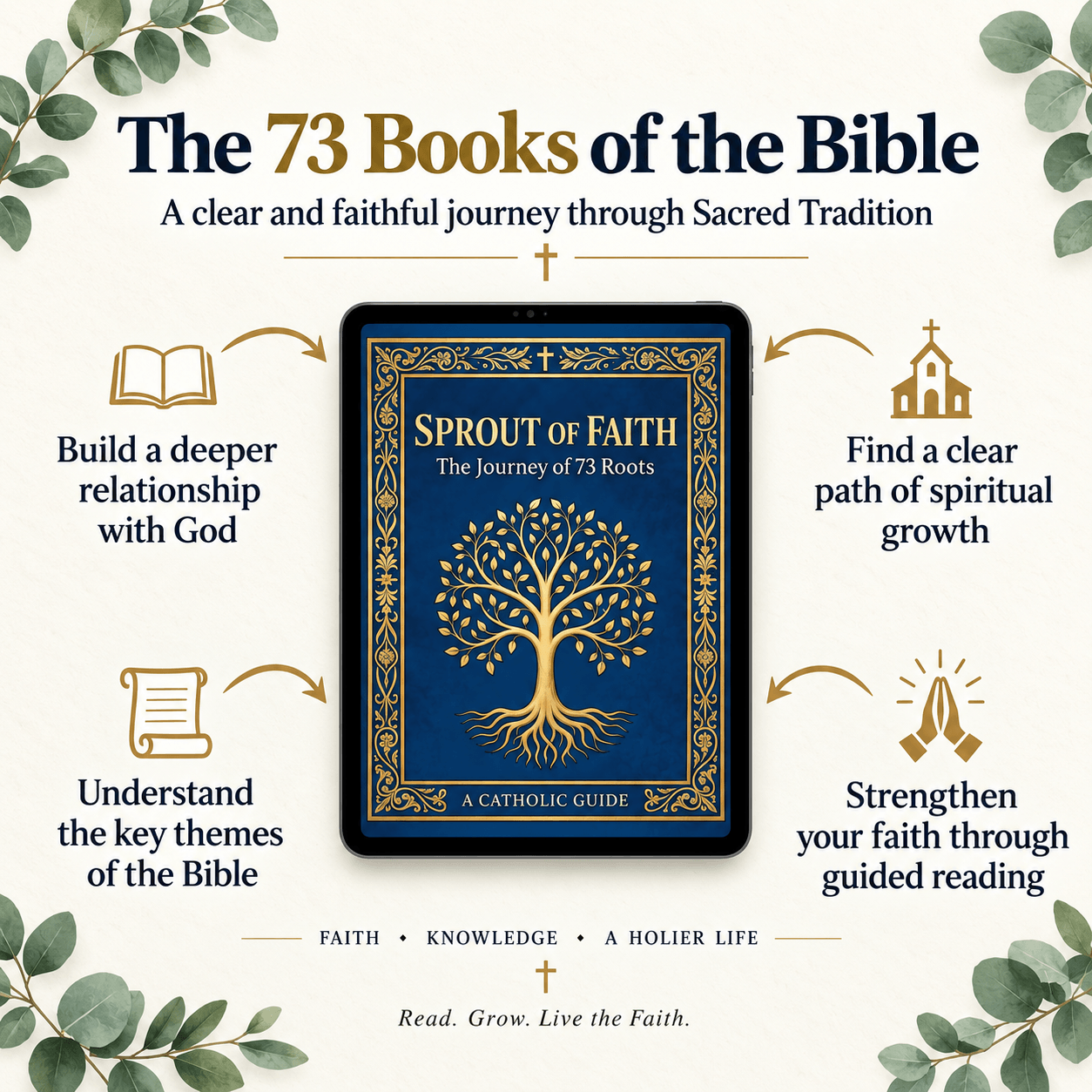 The 73 Books of the Bible presented in the Sprout of Faith ebook